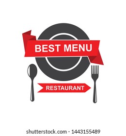 restaurant icon logo vector illustration design template