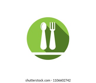 Restaurant icon logo vector template