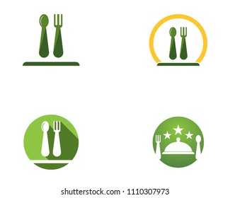 Restaurant icon logo vector template