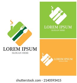 Restaurant icon logo vector template
