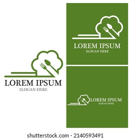 Restaurant icon logo vector template