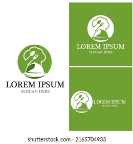 Plantilla vectorial del logotipo del icono de restaurante
