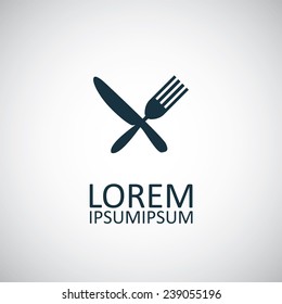 restaurant icon on white background 