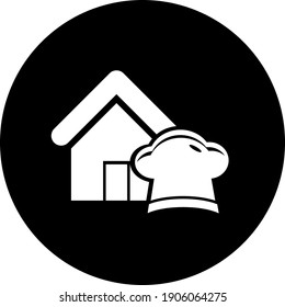 Restaurant Icon. Pizza house, burger shop, juice bar, pasta, online order, fast food icon.