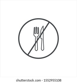 restaurant icon. plate and knife symbol