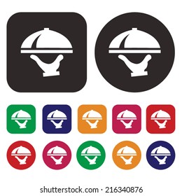 restaurant icon / serve icon