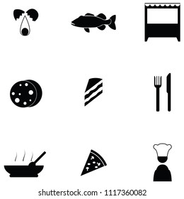 restaurant icon set