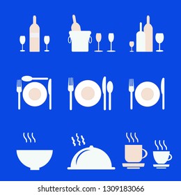 Restaurant icon set