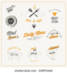 Restaurant icon set