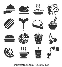 restaurant icon set