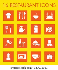 Restaurant icon set