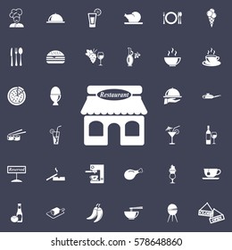 restaurant icon. restaurant set of icons.