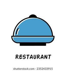 Icono de restaurante conjunto Ilustración vectorial de stock.