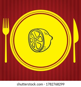 Restaurant icon set suitable for info graphics, websites and print media. Flat line icons in black and white.
Set of Diner gray vector icons