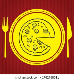 Restaurant Icon Set geeignet für Infografiken, Websites und Printmedien. Flachzeilensymbole in Schwarz-Weiß.
Set aus grauen Diner-Vektorsymbol