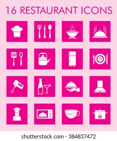 Restaurant  Icon Set For Web & Mobile