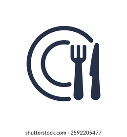 restaurant icon. Solid glyph series icon