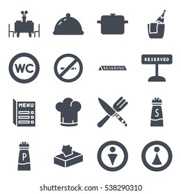 Restaurant Icon Solid silhouette
