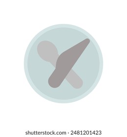 Restaurant icon solid style element