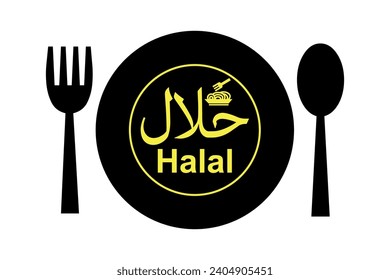 Restaurant icon with spoon and plate.