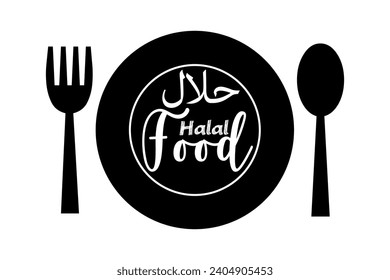 Restaurant icon with spoon and plate.