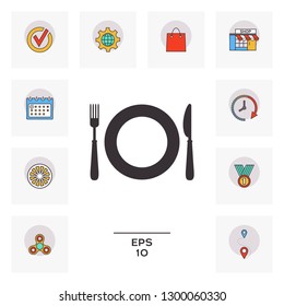 Restaurant icon symbol. Graphic elements for your design