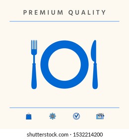 Restaurant icon symbol. Graphic elements for your design