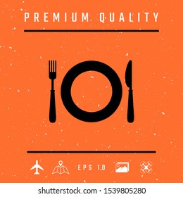 Restaurant icon symbol. Graphic elements for your design