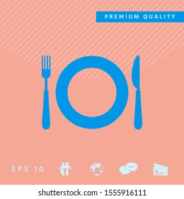 Restaurant icon symbol. Graphic elements for your design