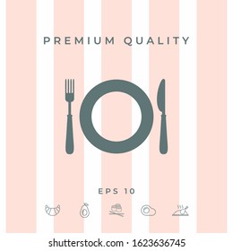 Restaurant icon symbol. Graphic elements for your design