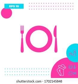 Symbol des Restaurants. Grafische Elemente für Ihr Design