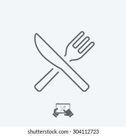 Restaurant icon - Thin series