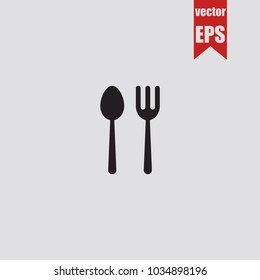 Restaurant icon in trendy isolated on grey background.Vector illustration.