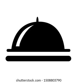 restaurant icon vector, black restaurant symbol