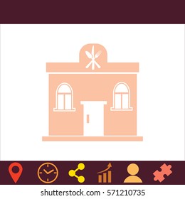 Restaurant  icon. Vector design.