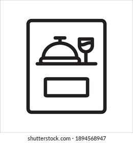 Ilustración de plantilla de diseño del vector de iconos de restaurante