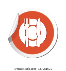 Restaurant icon. Vector illustration
