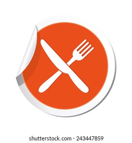 Restaurant icon. Vector illustration