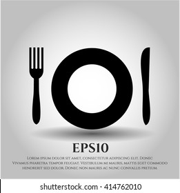 Ilustración vectorial de icono de restaurante