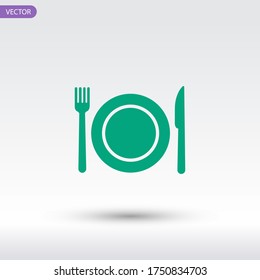 Restaurant icon. Vector illustration EPS 10.