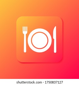 Restaurant icon. Vector illustration EPS 10.