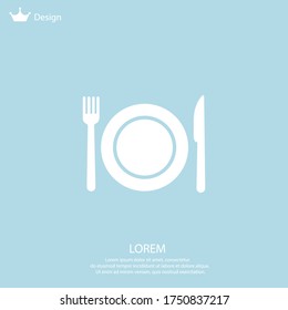 Restaurant icon. Vector illustration EPS 10.