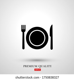 Restaurant icon. Vector illustration EPS 10.