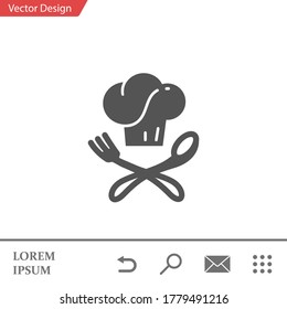 restaurant icon. Vector illustration EPS 10.