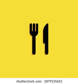 icono del restaurante. Ilustración del vector EPS 10.