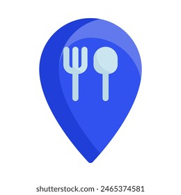 Icono del restaurante Ilustración vectorial en estilo plano