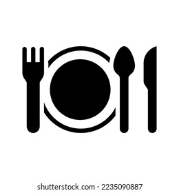 Restaurant icon vector illustration logo template isolated on white background