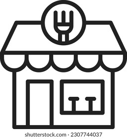 Restaurant icon vector image. Suitable for mobile application web application and print media.