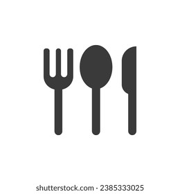 Restaurant Icon Vector Isolated Black and White Design Graphic