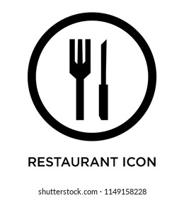 Restaurant icon vector isolated on white background for your web and mobile app design, Restaurant logo concept